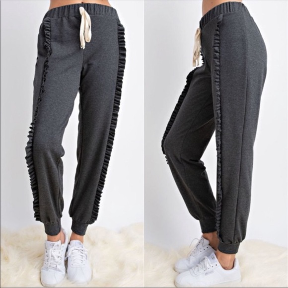 THE BOOKMARK Pants - NEW! JOGGERS IN A CHARCOAL COLOR